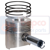 PISTON WITH RINGS PIN PISTON Ø = 35 MM, Renault / Claas, Engine and components, Pistons-Ring sets-Liners, Piston and ring, , PISTON WITH RINGS PIN PISTON Ø = 35 MM, 28/32-171, , 0.00 kg