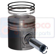 PISTON WITH RINGS , Massey Ferguson, Fermec-Terex - 860S, Engine and components, Pistons-Ring sets-Liners, Piston and ring, B32173, U5PR0054, , PISTON WITH RINGS , 30/32-173, B32173, U5PR0054, , 1.85 kg