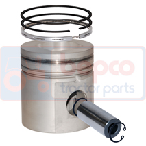 PISTON WITH RINGS , Massey Ferguson, 4200 - 4260, Engine and components, Pistons-Ring sets-Liners, Piston and ring, B32176, , PISTON WITH RINGS , 30/32-176, B32176, , 1.98 kg