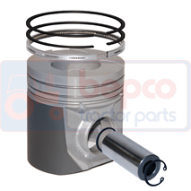 PISTON WITH RINGS , Massey Ferguson, 300 - 394AP(X), Engine and components, Pistons-Ring sets-Liners, Piston and ring, B32182, , PISTON WITH RINGS , 30/32-182, B32182, , 1.80 kg