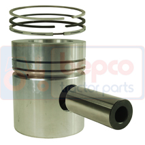 PISTON WITH RINGS , Massey Ferguson, 200 - 275E, Engine and components, Pistons-Ring sets-Liners, Piston and ring, B32183, , PISTON WITH RINGS , 30/32-183, B32183, , 1.85 kg