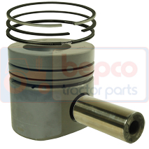 PISTON WITH RINGS , Fendt, Engine and components, Pistons-Ring sets-Liners, Piston and ring, F199201310030, , PISTON WITH RINGS , 22/32-219, F199201310030, , 1.90 kg