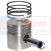 PISTON WITH RINGS , Fiat, Engine and components, Pistons-Ring sets-Liners, Piston and ring, 1909866, , PISTON WITH RINGS , 23/32-256, 1909866, , 0.99 kg