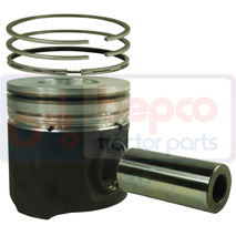 PISTON WITH RINGS , Fiat, Engine and components, Pistons-Ring sets-Liners, Piston and ring, 1930844, , PISTON WITH RINGS , 23/32-258, 1930844, , 1.80 kg