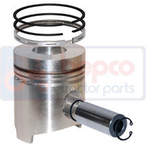 PISTON WITH RINGS , Fiat, Engine and components, Pistons-Ring sets-Liners, Piston and ring, 1909755, 1909992, 1930232, , PISTON WITH RINGS , 23/32-264, 1909755, 1909992, 1930232, , 0.00 kg