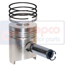 PISTON WITH RINGS , Fiat, Engine and components, Pistons-Ring sets-Liners, Piston and ring, , PISTON WITH RINGS , 23/32-267, , 3.00 kg