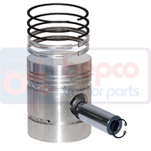 PISTON WITH RINGS , Ford, Engine and components, Pistons-Ring sets-Liners, Piston and ring, 81803864, 957E6102C, , PISTON WITH RINGS , 24/32-28, 81803864, 957E6102C, , 1.36 kg