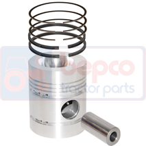 PISTON WITH RINGS , JCB, 530 - 530-2HL (LD), Engine and components, Pistons-Ring sets-Liners, Piston and ring, , PISTON WITH RINGS , 45/32-290, , 0.00 kg