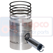 PISTON WITH RINGS , Massey Ferguson, 35 - 65, Engine and components, Pistons-Ring sets-Liners, Piston and ring, 55275, , PISTON WITH RINGS , 30/32-3, 55275, , 1.23 kg