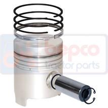 PISTON WITH RINGS , Ford, Engine and components, Pistons-Ring sets-Liners, Piston and ring, , PISTON WITH RINGS , 24/32-30, , 2.23 kg