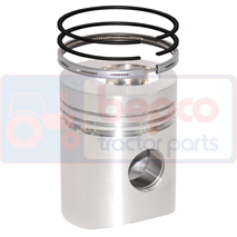 PISTON WITH RINGS , Valmet, Engine and components, Pistons-Ring sets-Liners, Piston and ring, 836531922, , PISTON WITH RINGS , 41/32-300, 836531922, , 1.80 kg