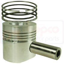 PISTON WITH RINGS , Steyr, 10 - 60, Engine and components, Pistons-Ring sets-Liners, Piston and ring, , PISTON WITH RINGS , 27/32-360, , 1.60 kg