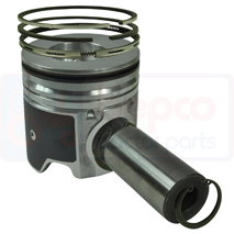 PISTON WITH RINGS , Case-IH, Engine and components, Pistons-Ring sets-Liners, Piston and ring, 87803394, , PISTON WITH RINGS , 54/32-370, 87803394, , 6.40 kg