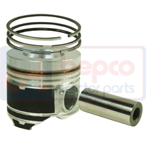 PISTON WITH RINGS , Hurlimann, Engine and components, Pistons-Ring sets-Liners, Piston and ring, , PISTON WITH RINGS , 33/32-411, , 0.00 kg