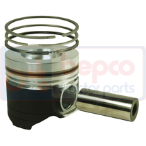 PISTON WITH RINGS , Hurlimann, H XF - H491 XF, Engine and components, Pistons-Ring sets-Liners, Piston and ring, , PISTON WITH RINGS , 33/32-412, , 0.00 kg