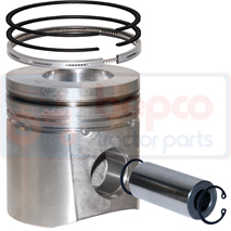 PISTON WITH RINGS 0.50MM 0.020''-0.51mm, Fendt, Farmer 300 - 309C, Engine and components, Pistons-Ring sets-Liners, Piston and ring, 04255047, , PISTON WITH RINGS 0.50MM 0.020''-0.51mm, 21/32-422B, 04255047, , 1.50 kg