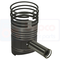 PISTON WITH RINGS , Hanomag, Engine and components, Pistons-Ring sets-Liners, Piston and ring, , PISTON WITH RINGS , 38/32-450, , 0.00 kg