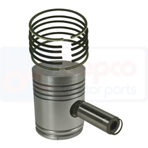 PISTON WITH RINGS , Hanomag, Engine and components, Pistons-Ring sets-Liners, Piston and ring, , PISTON WITH RINGS , 38/32-451, , 0.00 kg