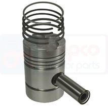 PISTON WITH RINGS , Hanomag, R - R35/45, Engine and components, Pistons-Ring sets-Liners, Piston and ring, , PISTON WITH RINGS , 38/32-454, , 0.00 kg