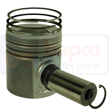 PISTON WITH RINGS , Massey Ferguson, Engine and components, Pistons-Ring sets-Liners, Piston and ring, 4115P001, 4225017M91, , PISTON WITH RINGS , 30/32-608, 4115P001, 4225017M91, , 1.97 kg