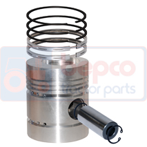 PISTON WITH RINGS , Massey Ferguson, 300 - 367CF, Engine and components, Pistons-Ring sets-Liners, Piston and ring, 3639051M1, 68516, B3269, , PISTON WITH RINGS , 30/32-69, 3639051M1, 68516, B3269, , 1.90 kg