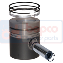 PISTON WITH RINGS , Massey Ferguson, 300 - 364F, Engine and components, Pistons-Ring sets-Liners, Piston and ring, B3272, , PISTON WITH RINGS , 30/32-72, B3272, , 1.50 kg