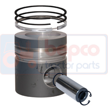 PISTON WITH RINGS , Massey Ferguson, 2700 - 2725, Engine and components, Pistons-Ring sets-Liners, Piston and ring, 3641413M91, U5PR0011, , PISTON WITH RINGS , 30/32-78, 3641413M91, U5PR0011, , 2.00 kg