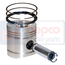 PISTON WITH RINGS 0.020''-0.51mm, 20/32-83B, K206974, , 1.43 kg