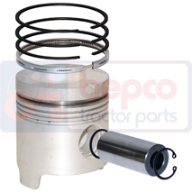 PISTON WITH RINGS 0.020''-0.51mm, 24/32-84B, , 2.35 kg