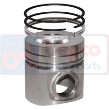 PISTON WITH RINGS , Case-IH, Engine and components, Pistons-Ring sets-Liners, Piston and ring, A77410, , PISTON WITH RINGS , 25/32-92, A77410, , 1.86 kg