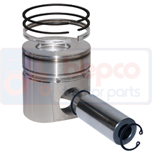 PISTON WITH RINGS , Case-IH, MX - MX170, Engine and components, Pistons-Ring sets-Liners, Piston and ring, J802747, J802747+J919053, J802747+J934047, J919053, J934047, , PISTON WITH RINGS , 25/32-93, J802747, J802747+J919053, J802747+J934047, J919053, J934047, , 1.46 kg