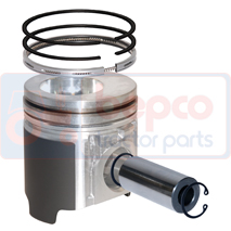 PISTON WITH RINGS , 24/32-94, 81873456, 81877572, 82850252, 87000534, 87800537, 87801072, 87802371, F2NN6K100NA, F2NN6K100NB, , 0.00 kg