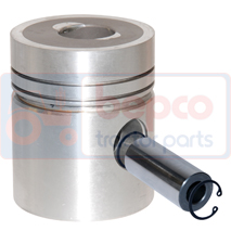 PISTON & PIN , Massey Ferguson, Engine and components, Pistons-Ring sets-Liners, Piston, 3639056M1, 68814, , PISTON & PIN , 30/33-143, 3639056M1, 68814, , 1.81 kg