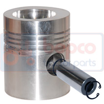 PISTON & PIN , Landini, Globus - Globus 50, Engine and components, Pistons-Ring sets-Liners, Piston, 742621M91, 89209, 89214, , PISTON & PIN , 30/33-8, 742621M91, 89209, 89214, , 1.30 kg