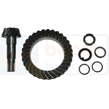 CROWN WHEEL AND PINION Z=10/31, Case-IH, MX - MX120, Transmission, Front axle 4WD, Difference input - final drive, 247559A1, 3688487M91, , CROWN WHEEL AND PINION Z=10/31, 48/341-170, 247559A1, 3688487M91, , 9.60 kg