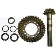 CROWN WHEEL AND PINION, Massey Ferguson, Transmisija, Priekšējais tilts 4WD, Diferenciāļa zobrats, ass, 6193431M91, , CROWN WHEEL AND PINION, 48/341-217, 6193431M91, , 6.65 kg