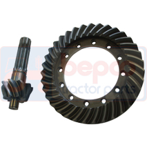 CROWN WHEEL AND PIGNON , Massey Ferguson, 4200 - 4260, Transmission, Rear axle, Differential - Crown wheel and pinion, 3761634M91, , CROWN WHEEL AND PIGNON , 30/341-236, 3761634M91, , 0.00 kg