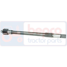 SHAFT , Massey Ferguson, 200 - 254S, Transmission, Rear axle, Trumpet housing and components, 1424916M3, , SHAFT , 30/387-10, 1424916M3, , 6.22 kg