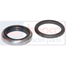 SEAL KIT BRAKE CYLINDER , John Deere, 50 - 1850 (Deutschland), Brakes, Brake cylinder, Main brake cylinder  and repair kit, R495R, T22101, , SEAL KIT BRAKE CYLINDER , 26/398-2, R495R, T22101, , 0.01 kg