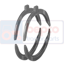 THRUST WASHER, Fendt, Farmer 200 - 205P, Dzinējs un tā sastāvdaļas, Kloķvārpsta un spararats, Aksiālās šāles komplekts, F100002230173, , THRUST WASHER, 22/4-91B, F100002230173, , 0.00 kg