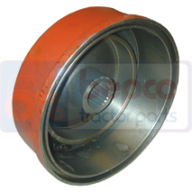 BRAKE DRUM , Deutz, 07C - 6807C, Brakes, Drum brake, Drum, 03393285, , BRAKE DRUM , 21/400-3, 03393285, , 12.10 kg