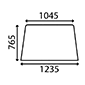 WINDSCREEN , Massey Ferguson, Body parts, cab accessories, seats, Glazing industry, Glass