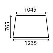 WINDSCREEN , Massey Ferguson, Body parts, cab accessories, seats, Glazing industry, Glass, 1897855M1, , WINDSCREEN , 30/4000-16, 1897855M1, , 13.00 kg