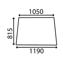 WINDSCREEN PLAIN, Case-IH, Body parts, cab accessories, seats, Glazing industry, Glass, 1284750C1, , WINDSCREEN PLAIN, 25/4000-165, 1284750C1, , 0.00 kg