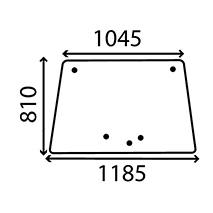 WINDSCREEN PLAIN, Case-IH, Body parts, cab accessories, seats, Glazing industry, Glass, 1284623C1, , WINDSCREEN PLAIN, 25/4000-166, 1284623C1, , 0.00 kg