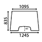 WINDSCREEN         , Massey Ferguson, 300 - 399