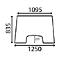 WINDSCREEN         , Massey Ferguson, 300 - 390