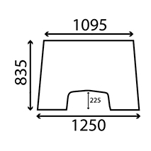 WINDSCREEN , Massey Ferguson, Body parts, cab accessories, seats, Glazing industry, Glass, 3475992M1, , WINDSCREEN , 30/4000-18, 3475992M1, , 13.10 kg