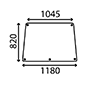 WINDSCREEN         , Landini, 80 - 9080