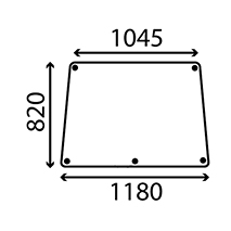 WINDSCREEN, Landini, Virsbūves daļas, kabīne, sēdekļi, Stiklojums, Stikls, 3301875M2, 3301875M3, , WINDSCREEN, 30/4000-20, 3301875M2, 3301875M3, , 13.60 kg